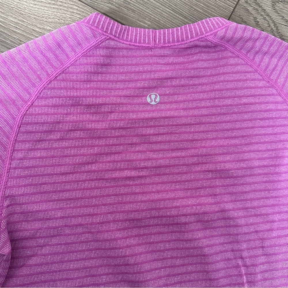 Lululemon Swiftly Tech Long Sleeve sweatshirt Crew Heathered Ultra Violet purple - Picture 7 of 8